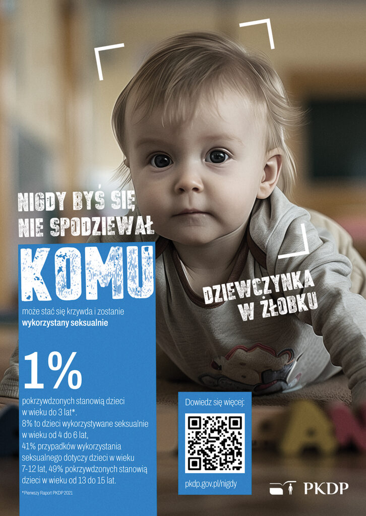 Plakat informacyjny kampanii Nigdy byś się nie spodziewał...